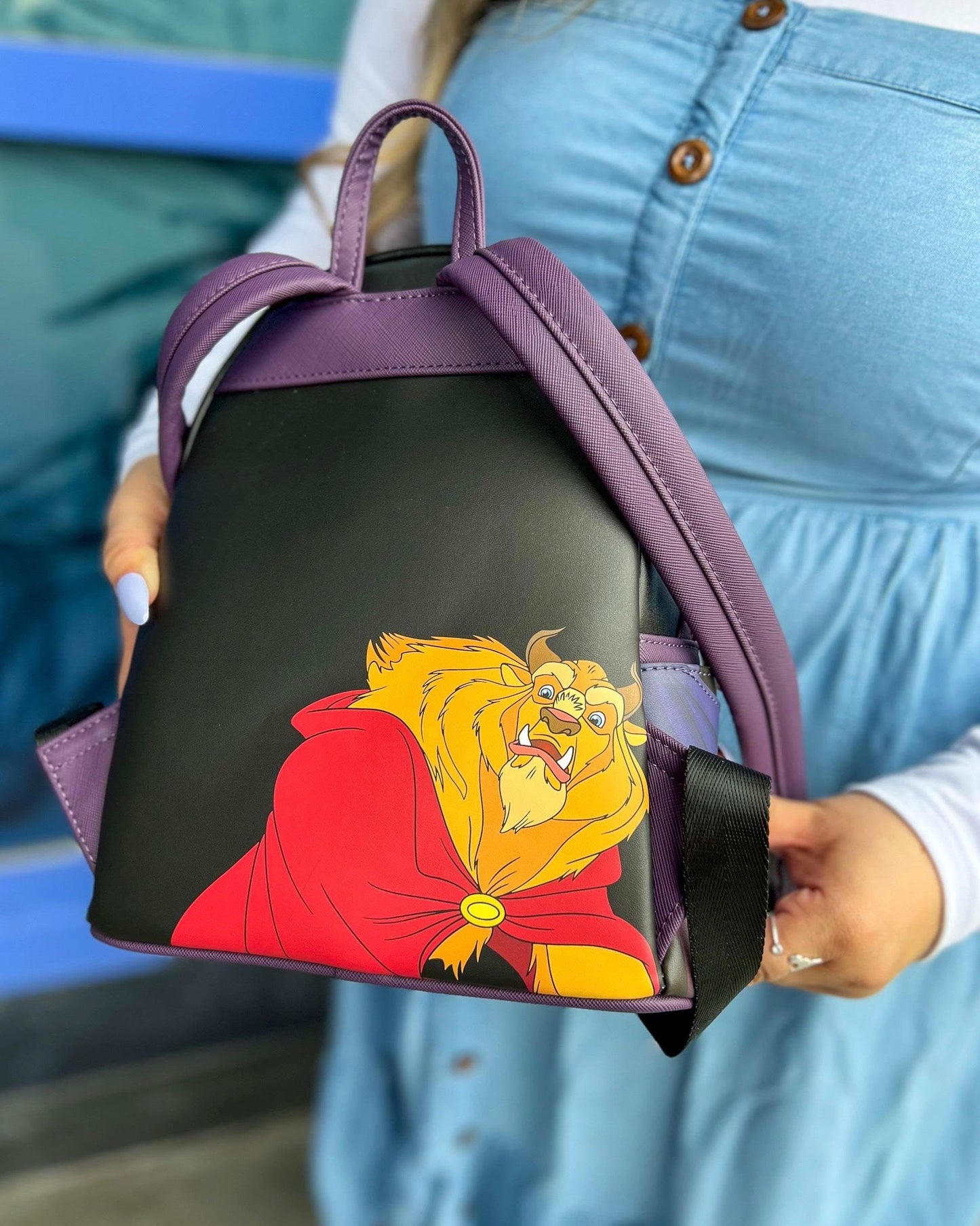 Loungefly Beauty and the Beast Belle Enchanted Rose Mini Backpack Toyz N Fun Exclusive