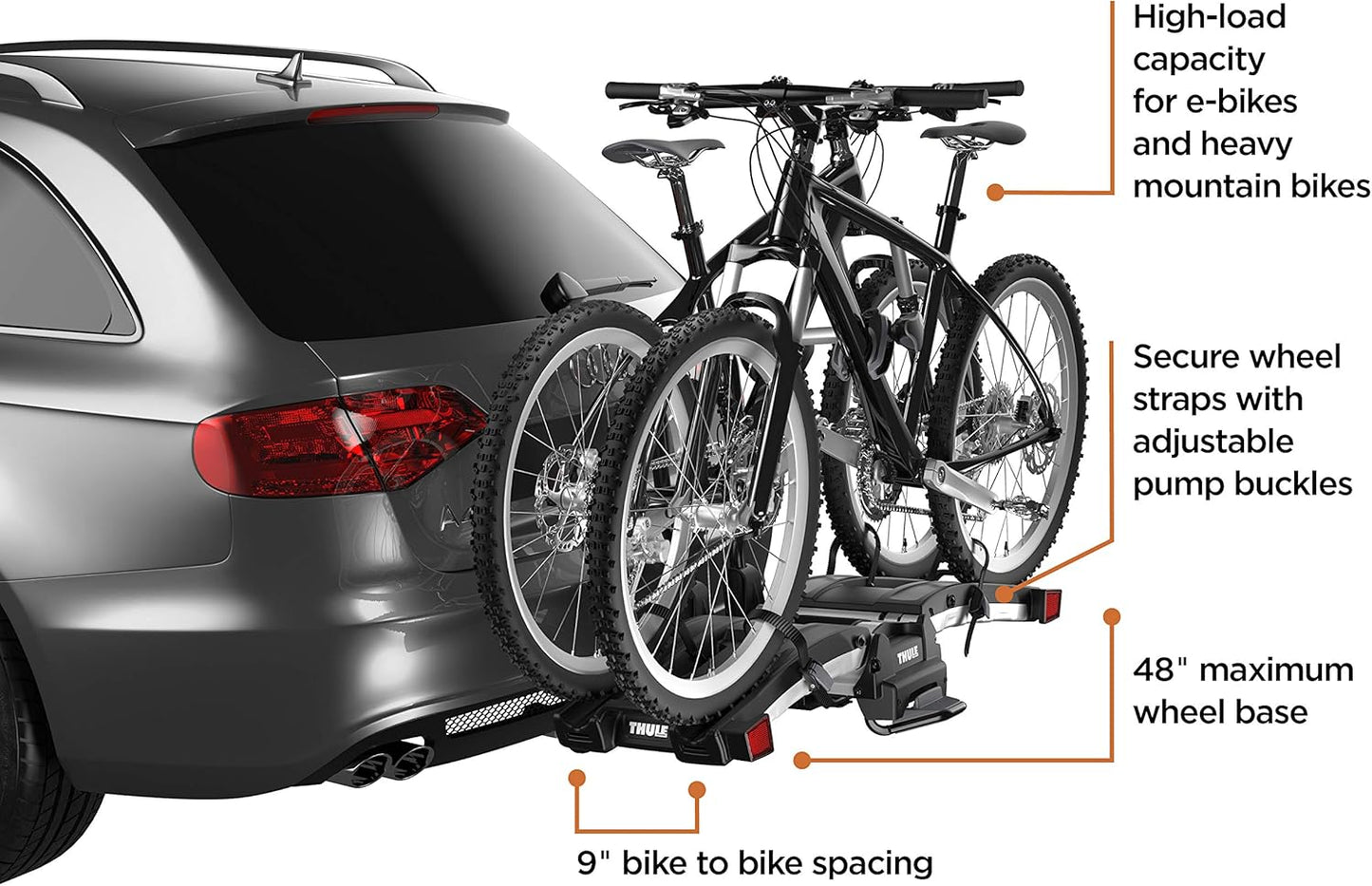 Thule EasyFold XT 2 Hitch Bike Rack , Black