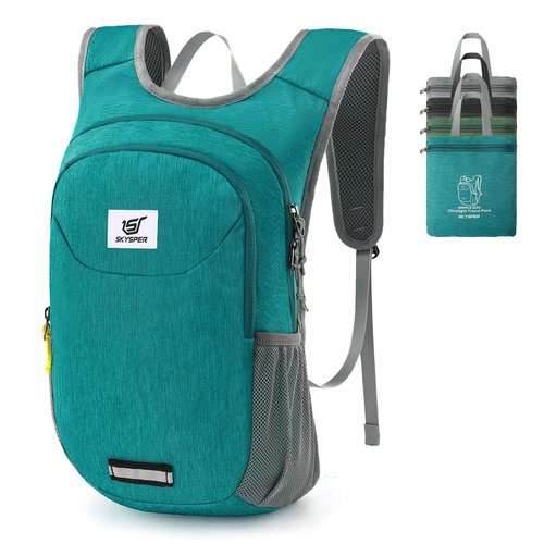 SKYSPER Small Hiking Backpack 10L Packable Lightweight Back Pack Foldable Travel Daypack for Women Men