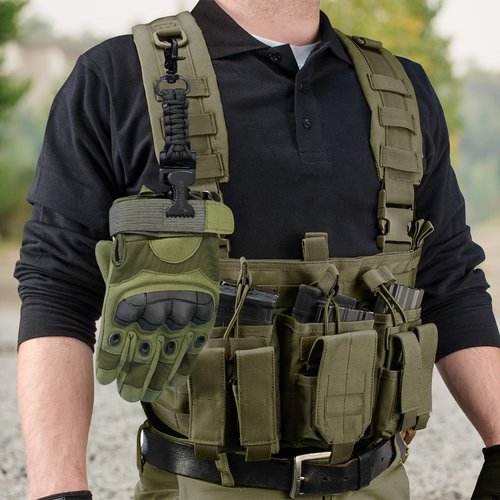 MELOTOUGH Tactical Glove Clip Work Glove Holder with 2 Alligator Clips for Tool Belt,Tactical Bag,Outdoor Accessory(Black 2pcs)