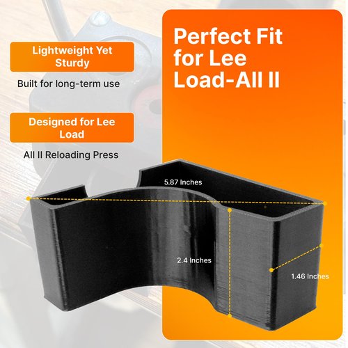 SplashNColor Lee Load All 2 Primer Feeder Tray Insert, Shotshell Reloading Press High Capacity Primer Storage, Primer Tool for Faster Reloading, Load-All Primer Tray Lee Load-All II, Black