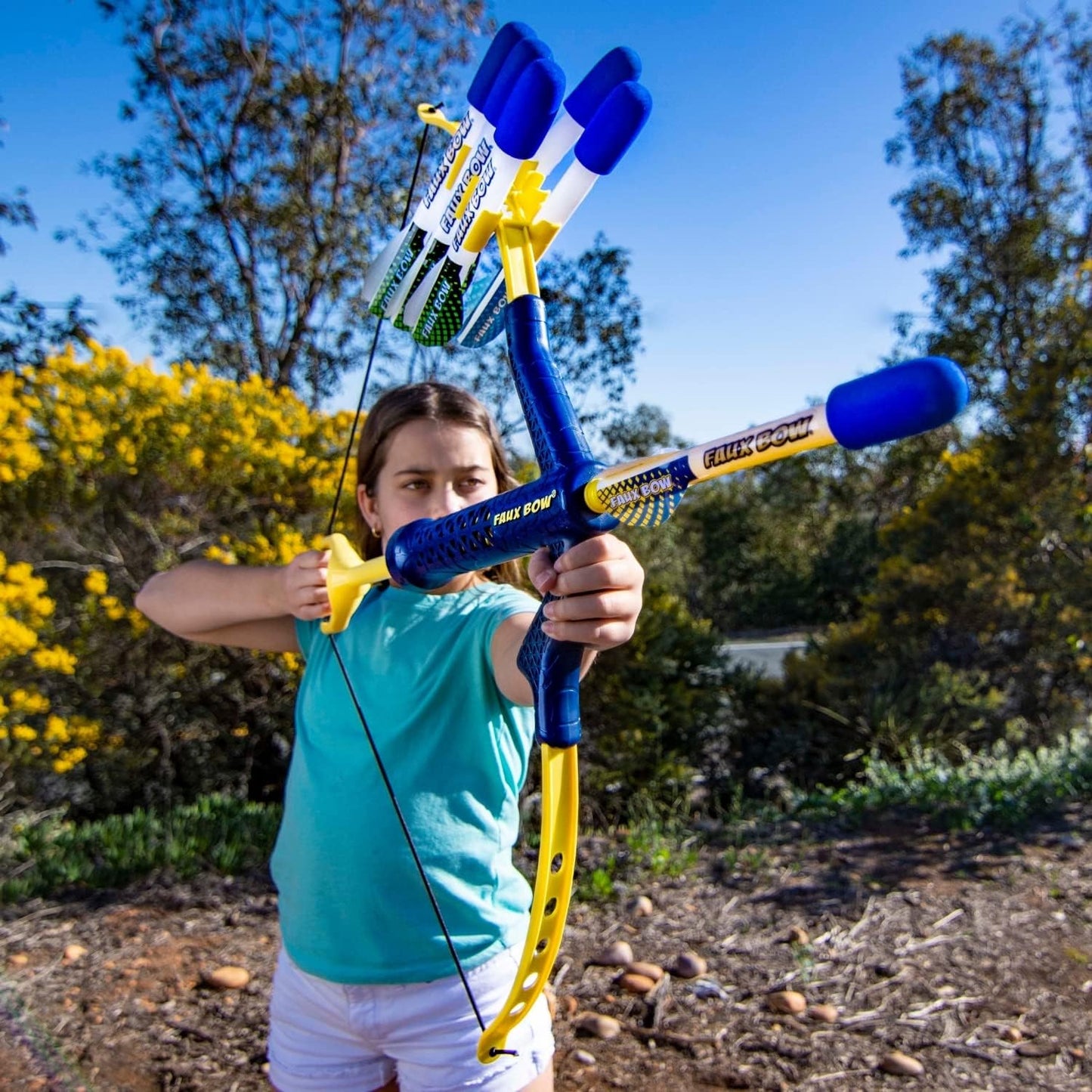 4.0 Kyanite - Impact Foam Tip Kids Bow and Arrow - Kids Archery Set - Shoots Targets Over 120 Feet - Best Outdoor Toy for Boys and Girls - Backyard Target Practice