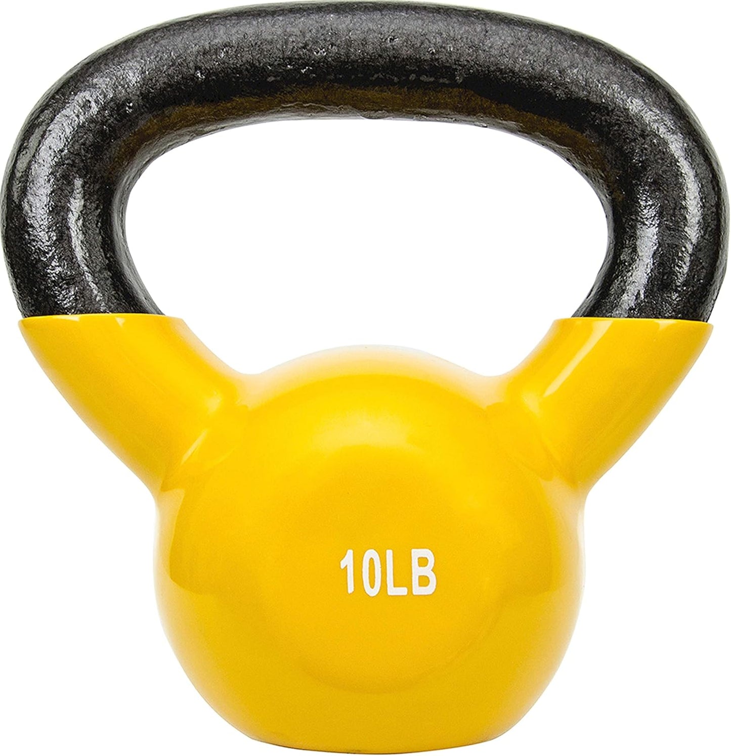 Sunny Health & Fitness Vinyl Coated Kettlebell for Strength Weight Training & Swinging Exercise - In 5, 10, 15, 20, 25 Pound