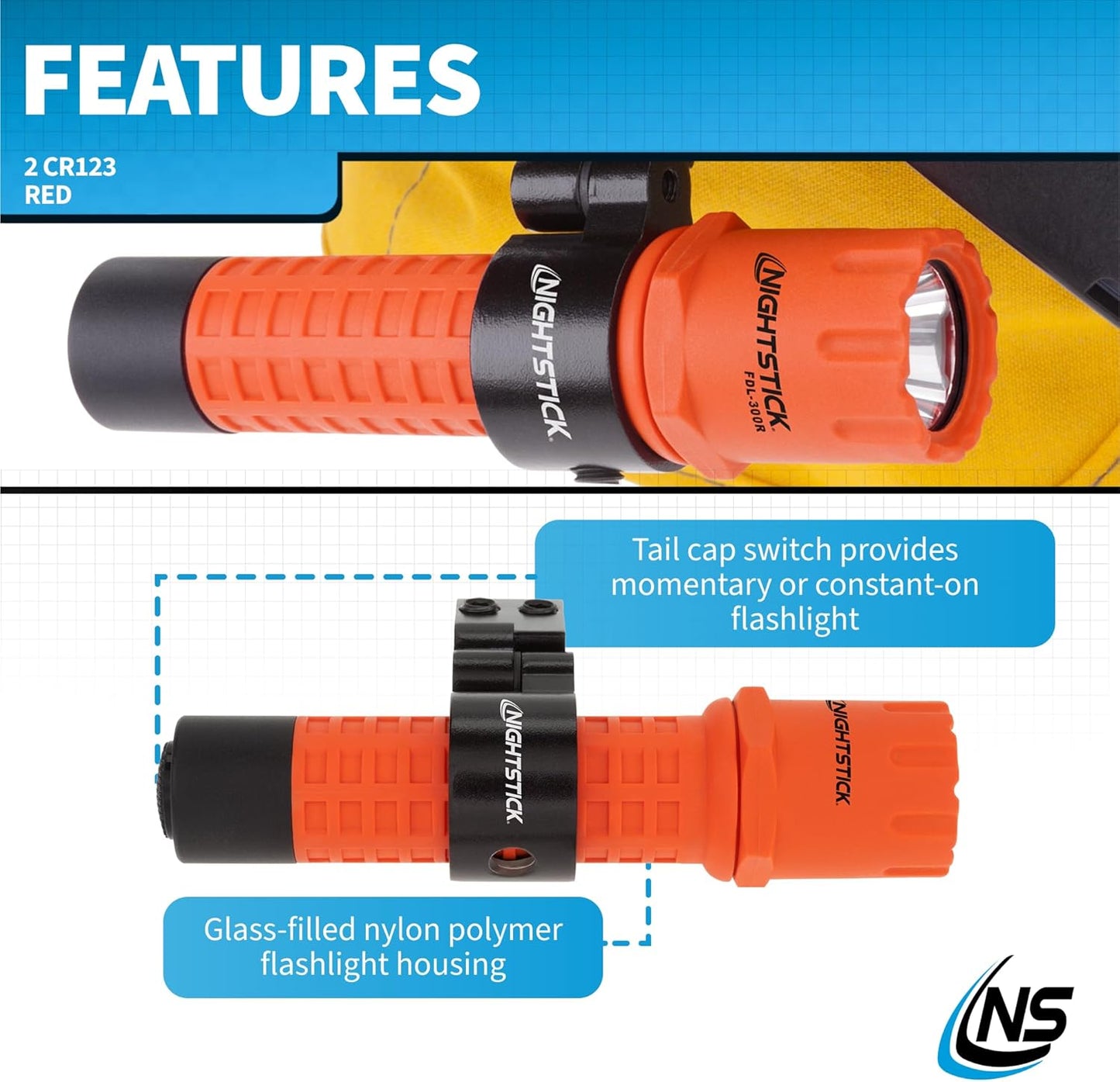 Multi-Angle Helmet Mount for Nightstick NS-HMC1 - Durable & Adjustable