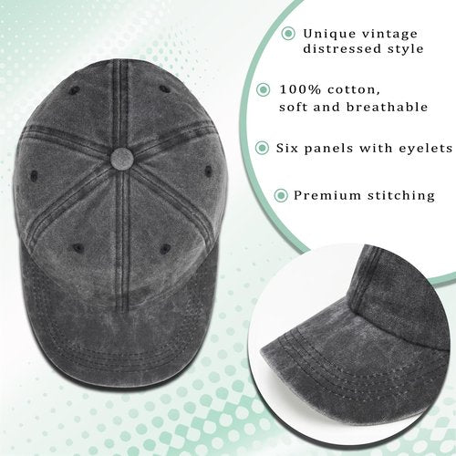 Happy 60th Birthday Gifts for Women Man Vintage 1965 Baseball Cap Funny Gifts Ideas (Black)