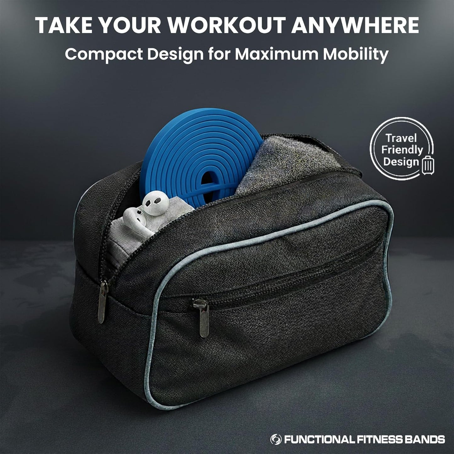 Pull Up Resistance Bands for Functional Fitness | 5-15 lbs Stretch Bands for Workouts