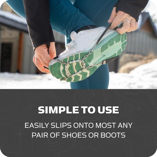 Yaktrax Diamond Go All Surface Traction Cleats for Walking on Ice and Snow