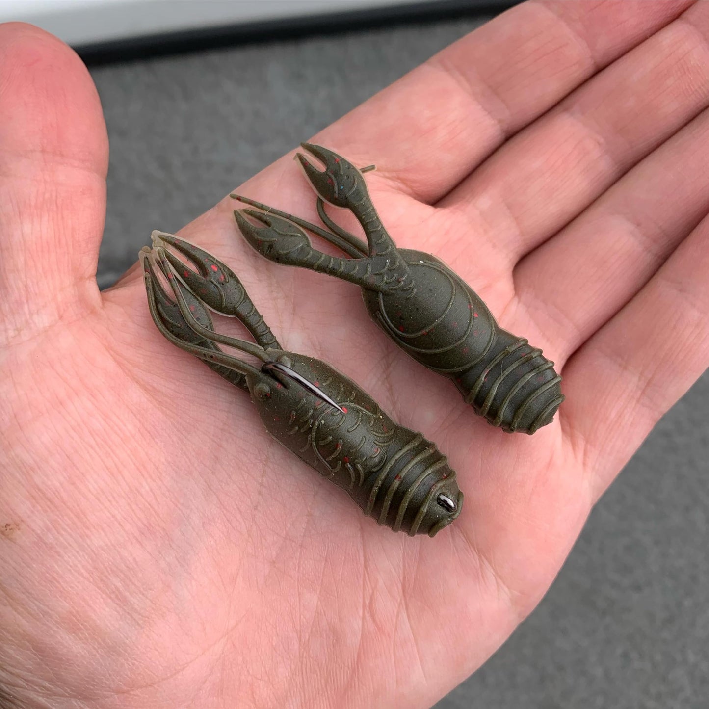 Great Lakes Finesse Juvy Craw Tube 2.5" Green Pumpkin Orange Belly