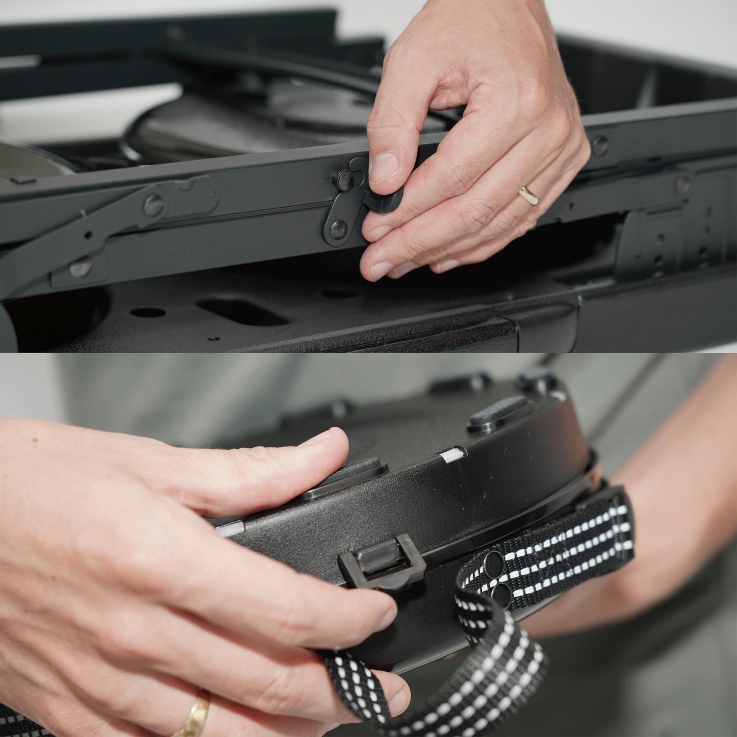 HYPERAX Camping Table & Collapsible Stool Set – Folding Table with 2 Portable Stools for Outdoor Cooking, Camping, Picnics, Beach, Boating, and Travel(Green)