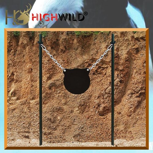 Highwild T-Post Target Hanger (Bald Eagle Style) | AR500 Targets Hanging Chain with S-Hook