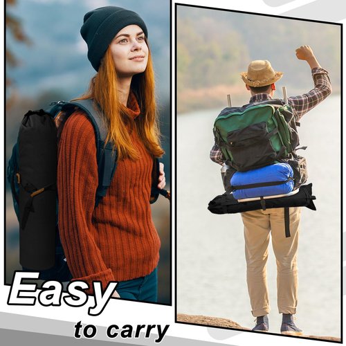 Wowangce 2 Pieces Camp Chair Replacement Bag Folding Foldable Chair Purse Camp Replacement Outdoor Tent Bag for Storage Carrying with Shoulder Strap, 47.2 Inches(Black)
