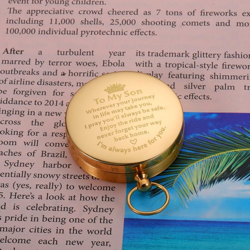 Easter Gifts for Teens Boys 16-18 Compass Gifts for Son to My Son Gift from Mom Dad 21st Birthday Gifts for Teen Boys Pocket Compass for Adult Son Stepson Graduation for Men