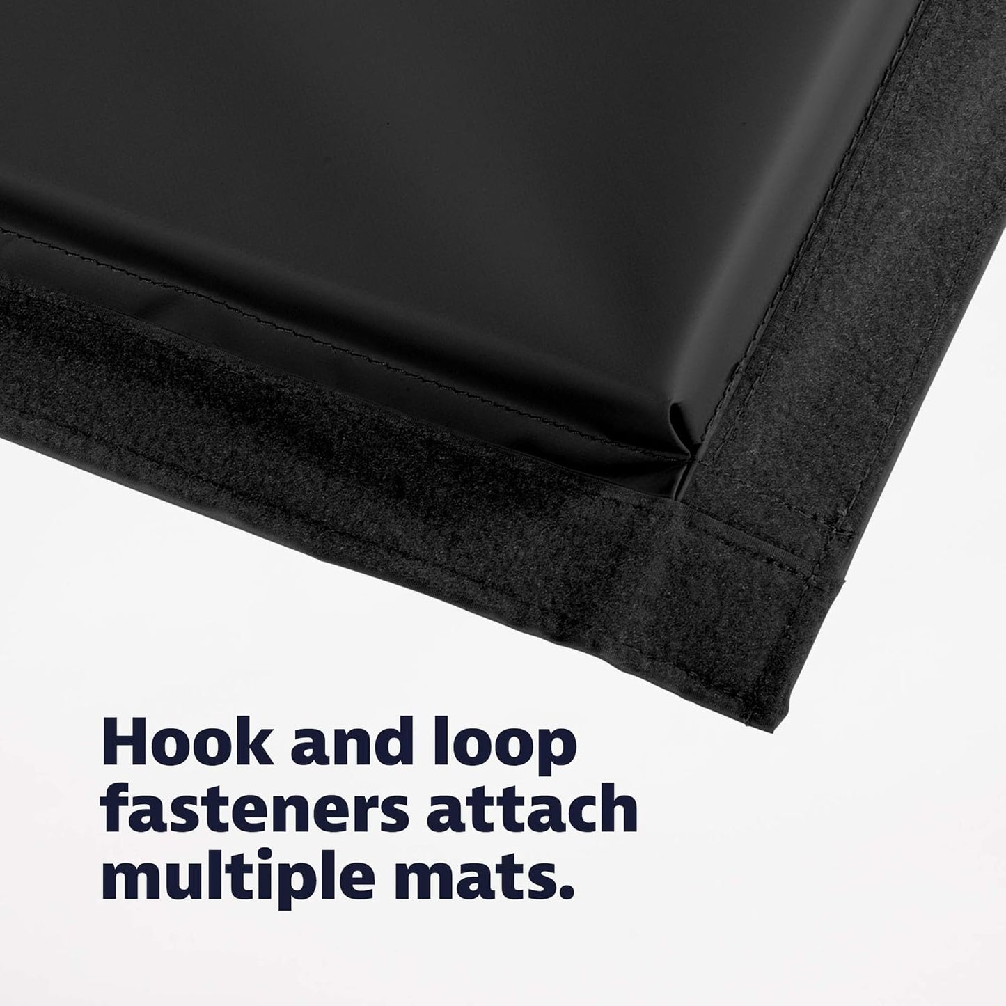 5 ft x 10 ft Folding Gymnastics Mat - Portable Tumbling & Exercise Mat with Hook & Loop Fasteners