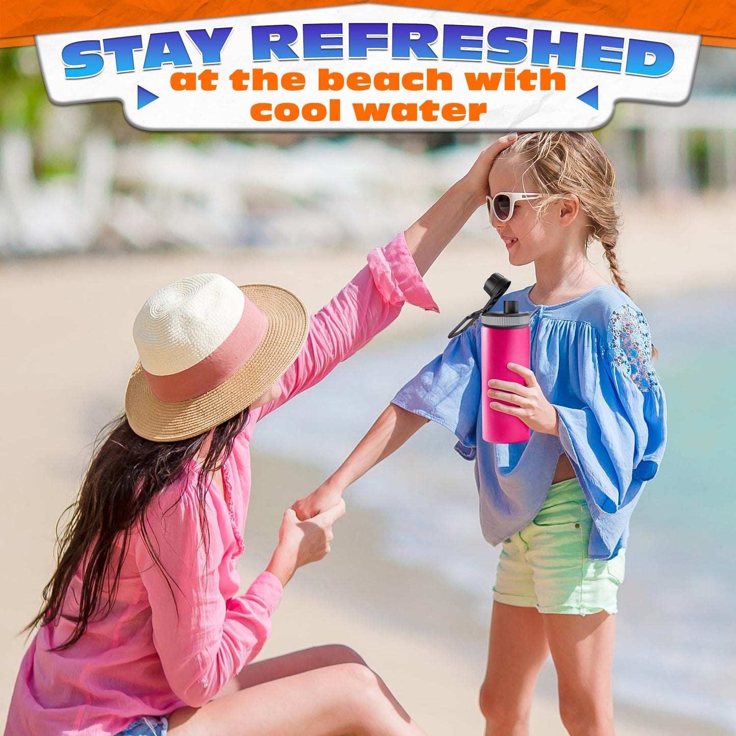 3 Pcs Thermoflask Lid Replacement – Hydro Flask Lid Replacement for Wide Mouth 12 oz, 14 oz, 18 oz, 32 oz, 40 oz, 64 oz – Leak-Proof, Comfortable Grip, Easy Use, and Durable Food-Grade Plastic