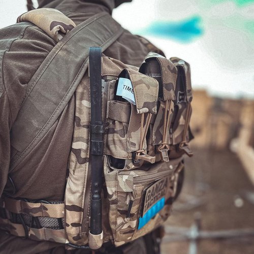 PETAC GEAR Tactical Tegris Cummerbund V5 Weighted Vest Full Set For Man With Zip On Back Panel Banger (BK)