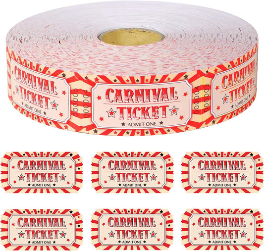 1000 Pcs Drink Ticket Single Raffle Tickets Roll Cocktail Design Free Drink Ticket for Events Wedding Work Formal Parties Leisure Class Reward