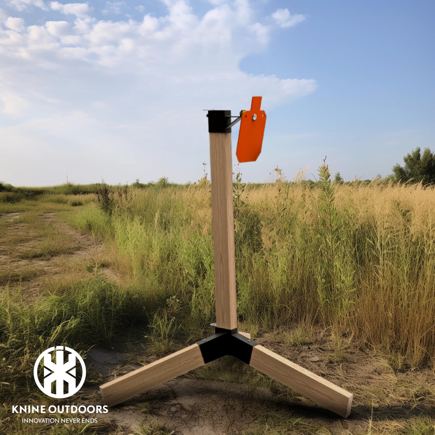 KNINE OUTDOORS Stand Base System for AR500 Metal Target, Bullet Trap, Fit for 2 * 4 Boards