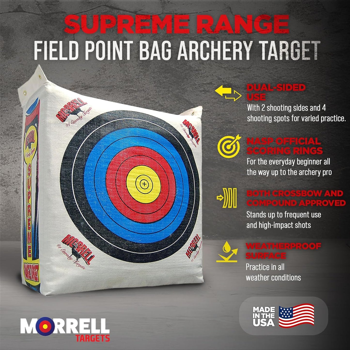 Morrell Weatherproof Supreme Range Field Point Archery Bag Target