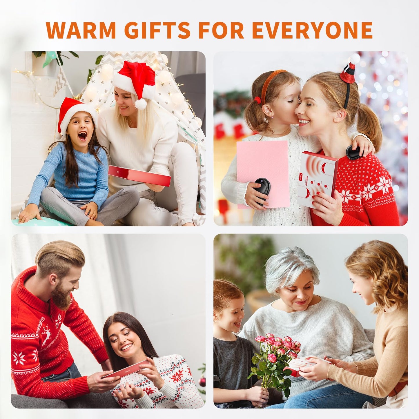 Hand Warmers Rechargeable 2 Pack Magnetic Electric Hand Warmer with Digital Display, Portable Pocket Hand Warmer, for Men Women, Outdoors, Games, Camping, Hunting