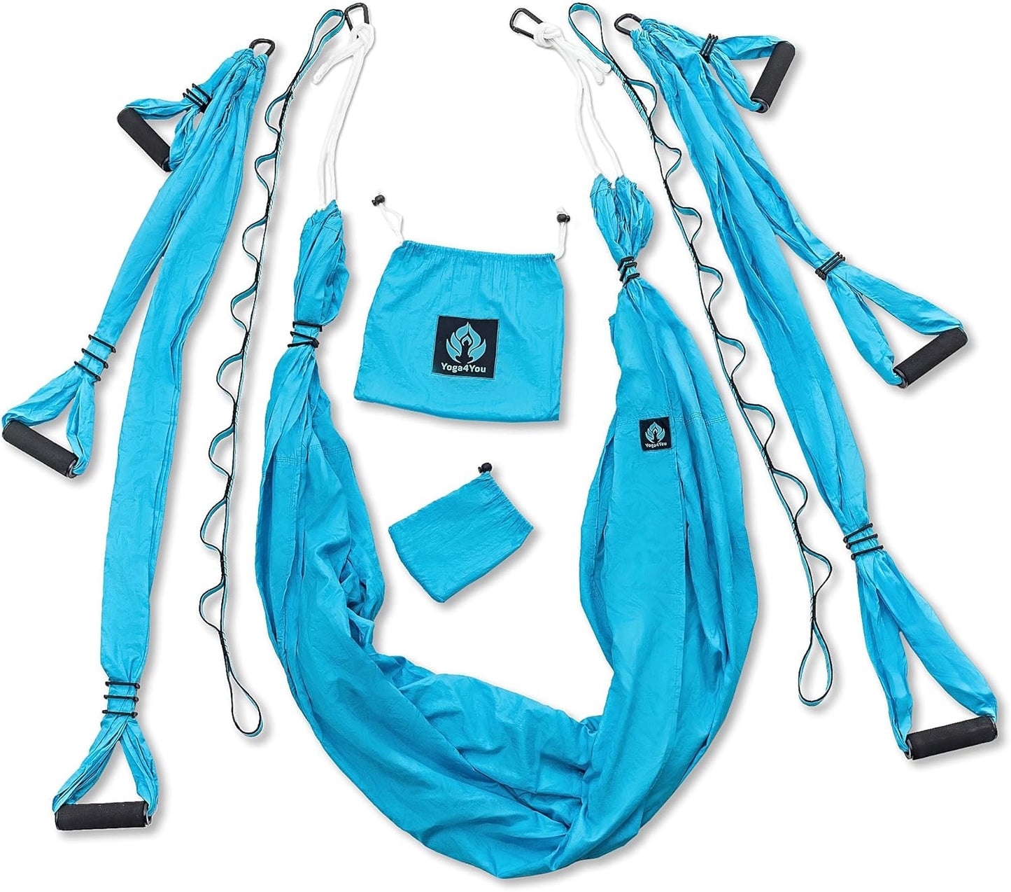 Aerial Yoga Swing Set - Hammock Hanging Swing - Sling Inversion Fly Kit - Antigravity Yoga Sling - Suspension Trapeze