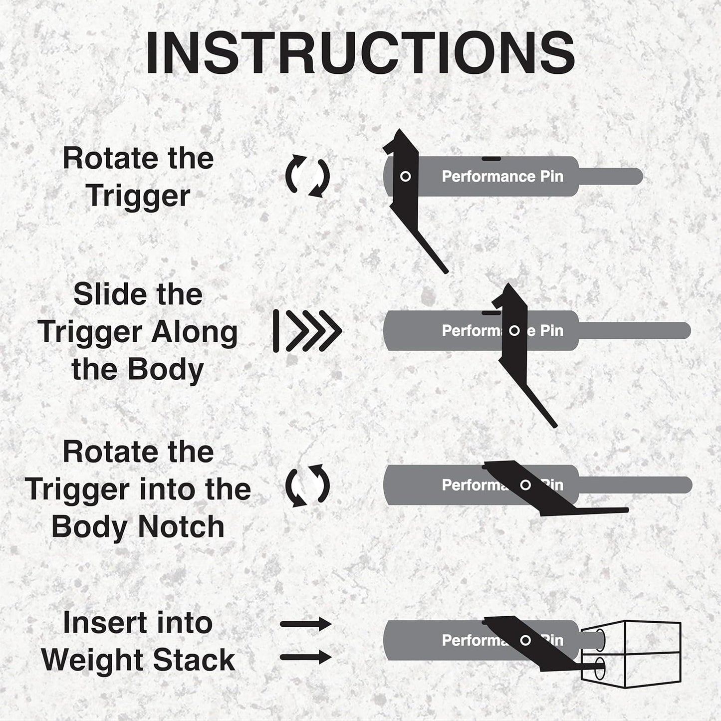 The Original Drop Set Pins for Gym | One More Rep with Weight Stack Pins | Instant Transition to Lower Weights for More Reps | Proudly Made in America | 5/16" Pin