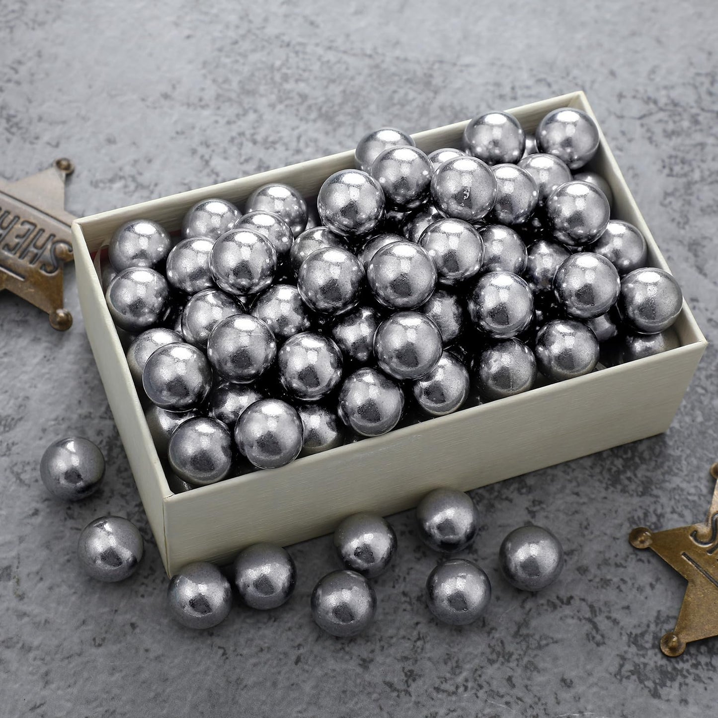 Gisafai 150 Pcs 68 Caliber Aluminum Paintball Ammo Practice Paintball Powerful Non Lethal for Shooting Training Practice