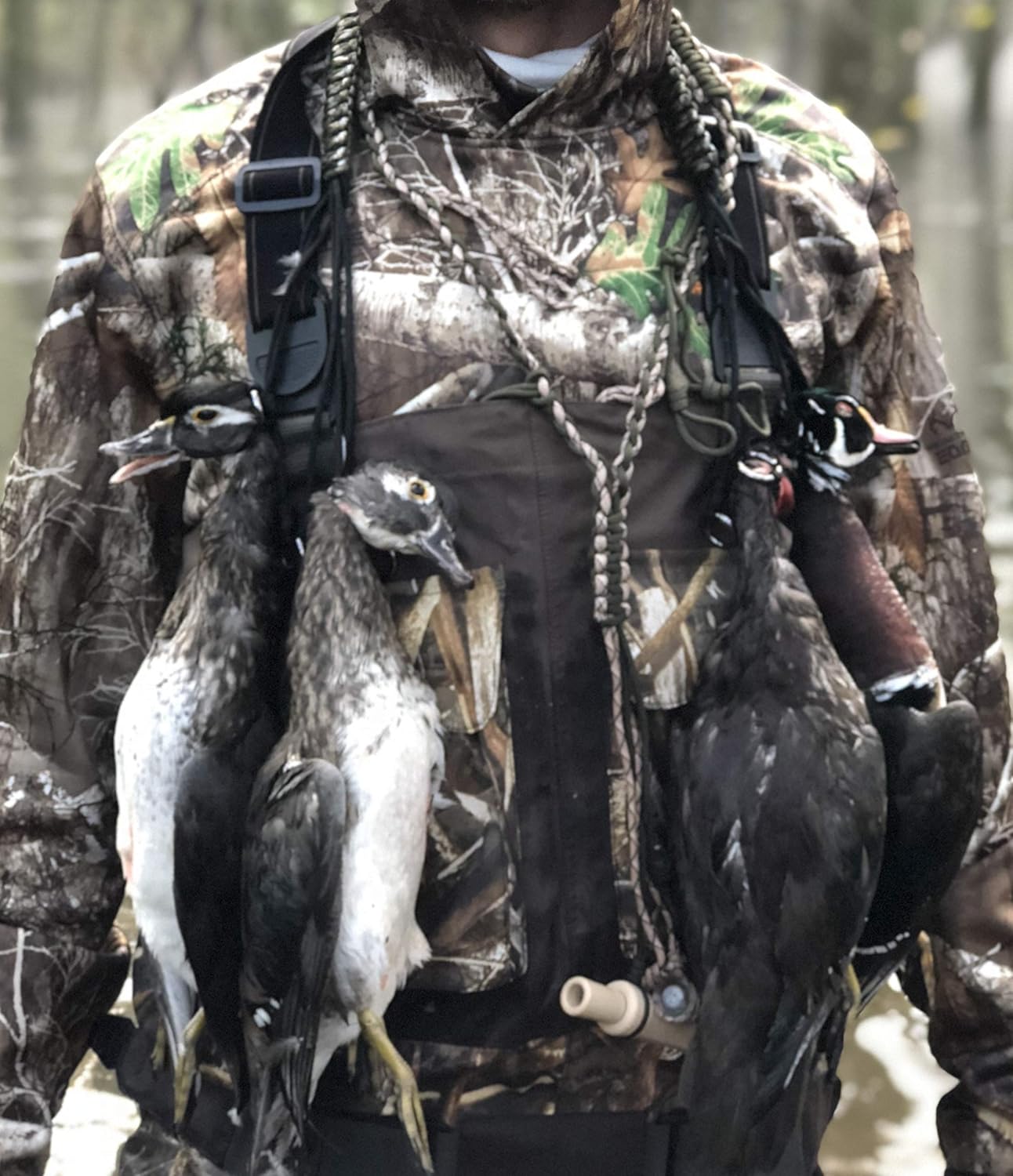 Game Carrier, 12 Drops, Slip Ring - Bird Tote for Waterfowl, Duck, Geese, and Other Wild Game, Paracord