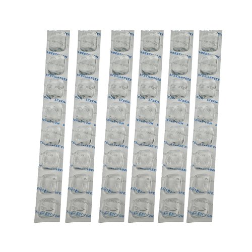 FlexiFreeze Cooling Collar - Personal Neck Cooling Ice Wrap (Navy Blue) Cooling Collar Refill Ice Strips, 6 Pack