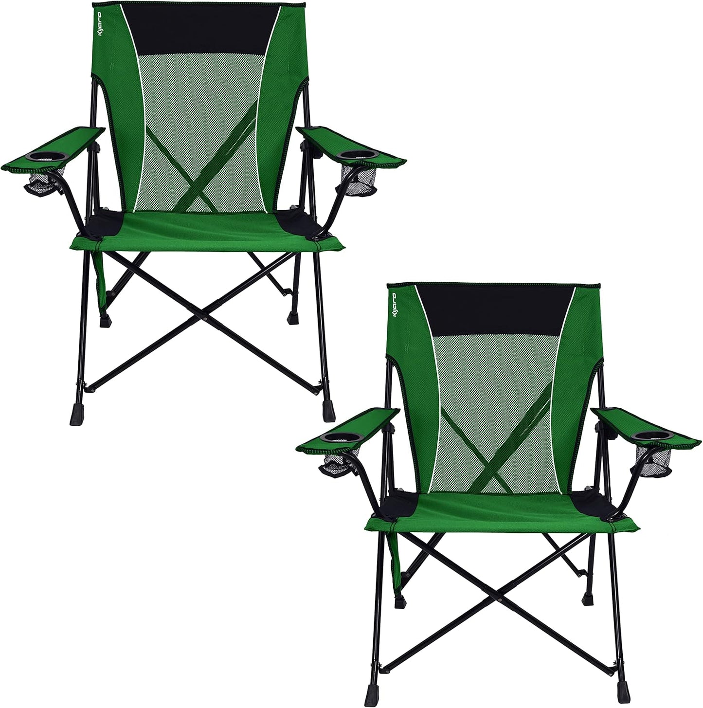 Kijaro Enjoy Versatile Folding Sports, Outdoor Chair & Lawn Chair, Dual Lock Feature, Maldives Blue (Hard Arm)