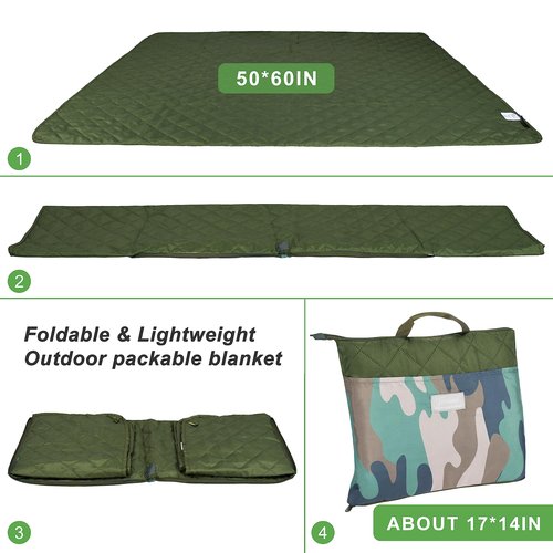 Tirrinia Waterproof Picnic Blanket - Sandfree Beach Lightweight Traveling Blanket, Portable Outdoor Blanket for Camping