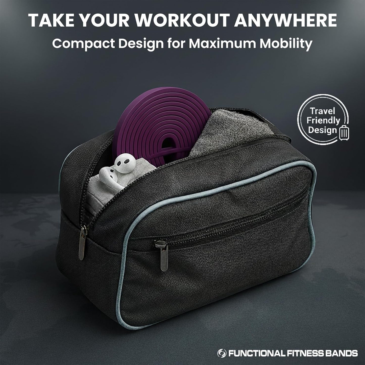 Pull Up Resistance Bands for Functional Fitness | 5-15 lbs Stretch Bands for Workouts
