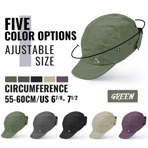 Croogo Soft Short Brim Baseball Cap Fashion 5 Panel Flat Brim Hats Trucker Dad Hats Hip Hop Cadet Caps Sun Hat,Black-DDY1
