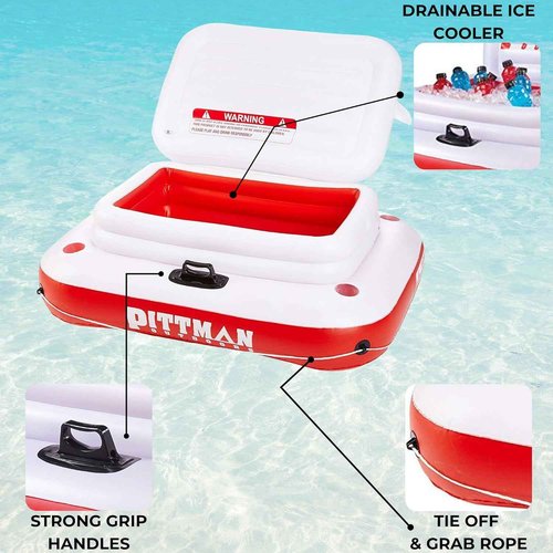 Large 72 Can Floating Ice Chest Cooler for River, Pool & Lake – Perfect for Tubing & Relaxing