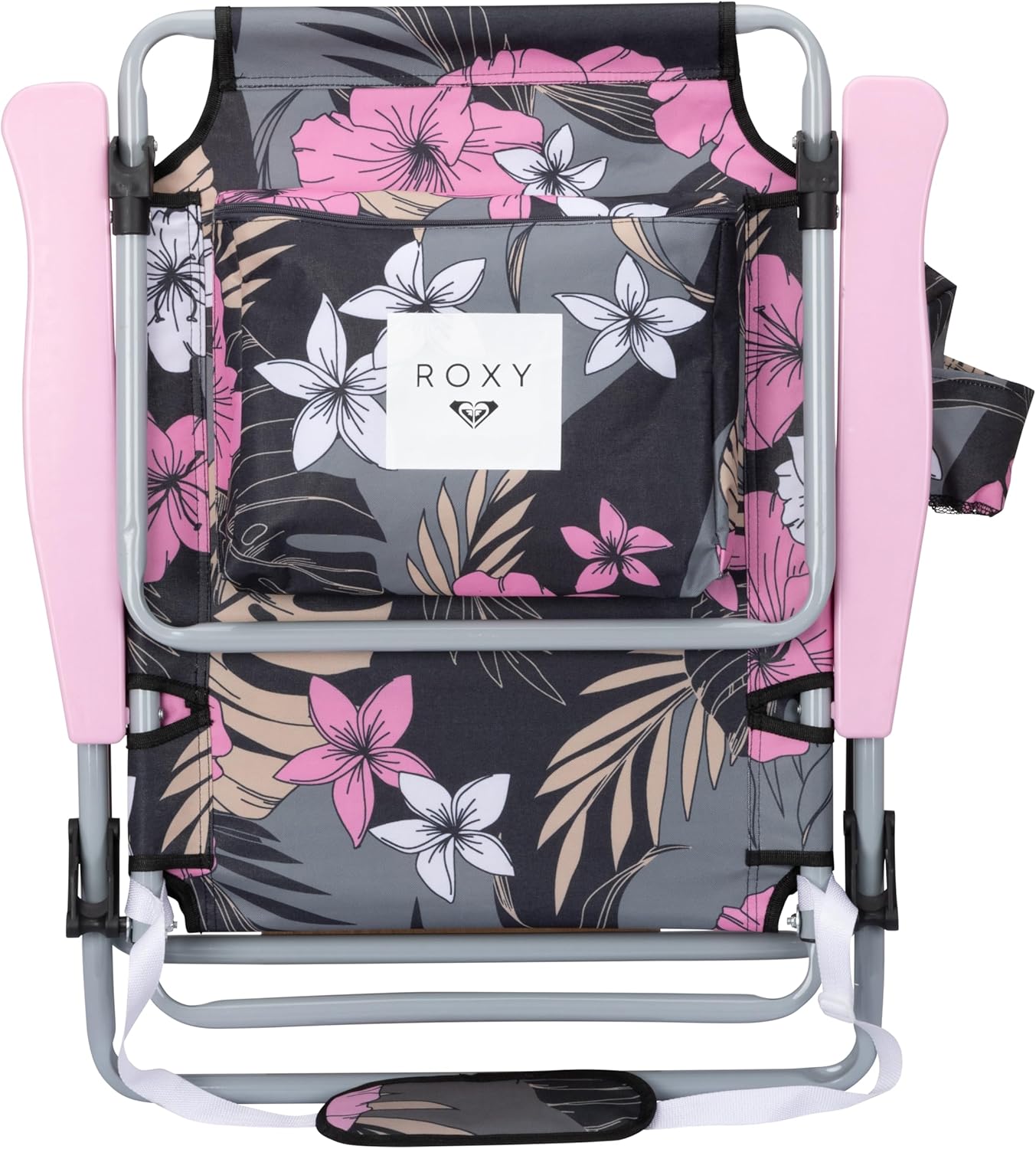 ROXY Beach Chair – Lounge Chair Outdoor, Lightweight Folding Chair with Adjustable Recline and Cup Holder – Beach Days, Pool Lounge Chairs, Folding Camping Chairs, Sun Tanning Chair or Festival