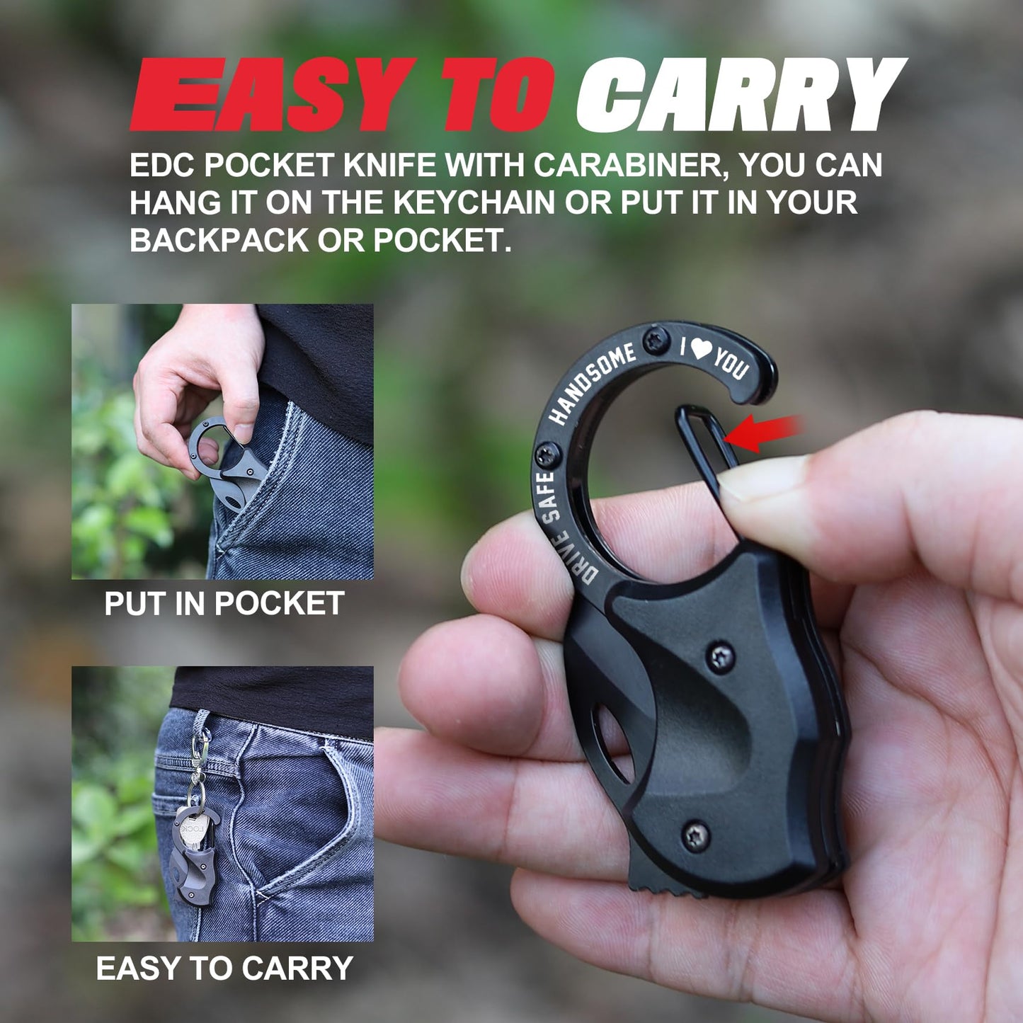 Anniversary Love Gifts for Him Husband Valentines Day, Mens Valentines Day Gifts, Birthday Anniversary Christmas Romantic Gift for Him Boyfriend Husband, DRIVE SAFE EDC Keychain