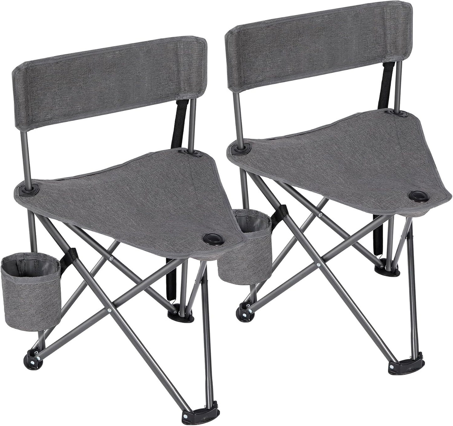 REDCAMP 2 Pack Tripod Hunting Chairs for Blinds, Folding Lightweight Portable Fishing Chair for Adults Hunting Stools with Backrest, Golf Chairs for Spectators, Camo