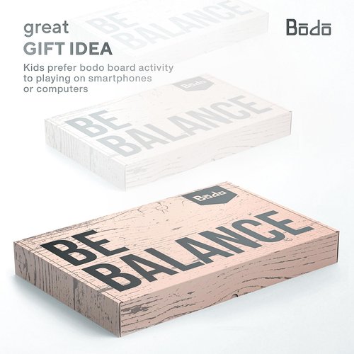 Bodo Maze Balance Board - Wood Wobble Board for Kids, Toddlers, Teens & Adults for Exercise Training, Physical Therapy, Bodyweight Fitness, Skiing, Surfing, Snowboarding, Skateboarding with Labyrinth