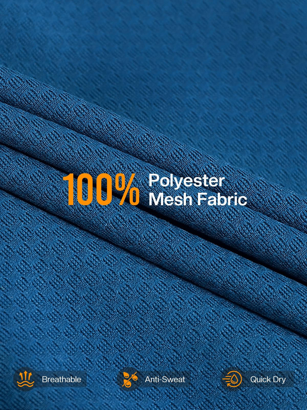 ARSUXEO Cycling Jersey Men Short Sleeves Ultra-Comfortable Road Bike Jersey Biking Bicycle Shirt Blue Large