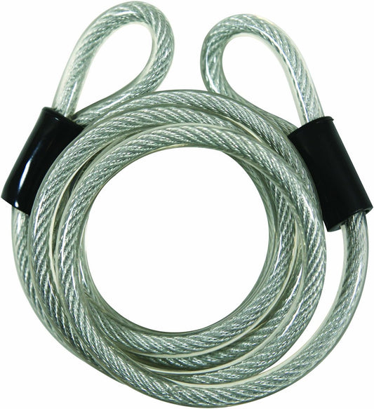Guard Security 681/740 Vinyl Coated Cable with Loop Ends and 740 Padlock, 6-Feet x 5/16-Inch