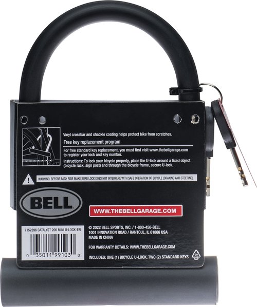 Bell Catalyst 200 Mini Bicycle U-Lock