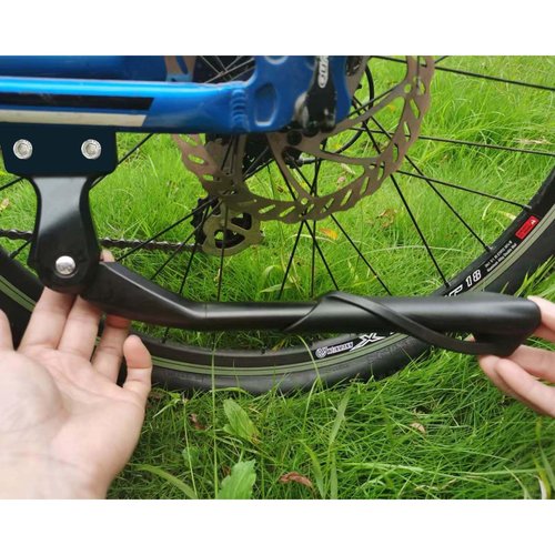 Dewier Bike Kickstand Aluminium Adjustable Bicycle Kickstand suitable Rear Side electric bicycles Fit for 26" 27.5" 29" 700C Bike Kick Stand for Bicycles ebike Kickstand (40mm Hole Distance) Storage