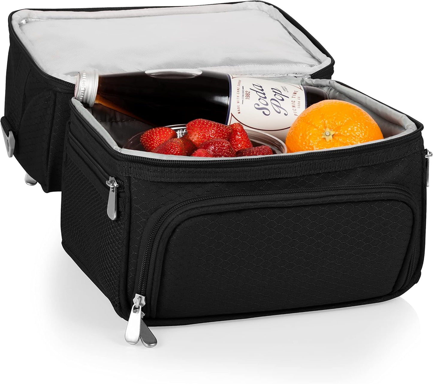 PICNIC TIME Coca-Cola Enjoy Coke Pranzo Lunch Bag, Insulated Lunch Box with Utensil Set, Lunch Cooler Bag, (Red)