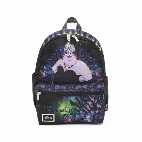 Wondapop - The Little Mermaid - Ursula 13"" Nylon Daypack, Black