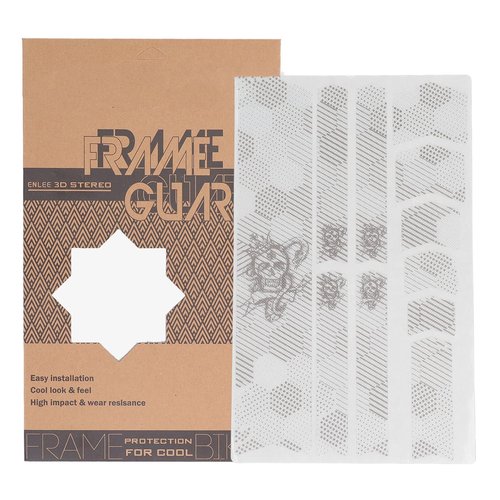 Bike Frame Protection Tape,Bike Frame Protector Stickerthickened Fade Resistant Decorative Pvc Bike Frame Tape,Bike Wrap for Mountain Road Bikes (Skull Snake)