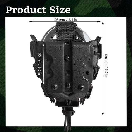 Molle Double Handcuff Pouch, Cuff Case for Duty Belt, Fit Handcuff Holder for Duty Belt and Handcuffs Holster