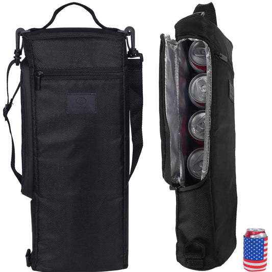 Golf Bag Cooler, Golf Accessories Father's Day Papa Gifts for Men Dad Husband, Anniversary Birthday Gift for Him, Cooler Holds 6 Beer Cans Keeps Drinks Cold for Hours - Fits Discreetly in Golf Bags