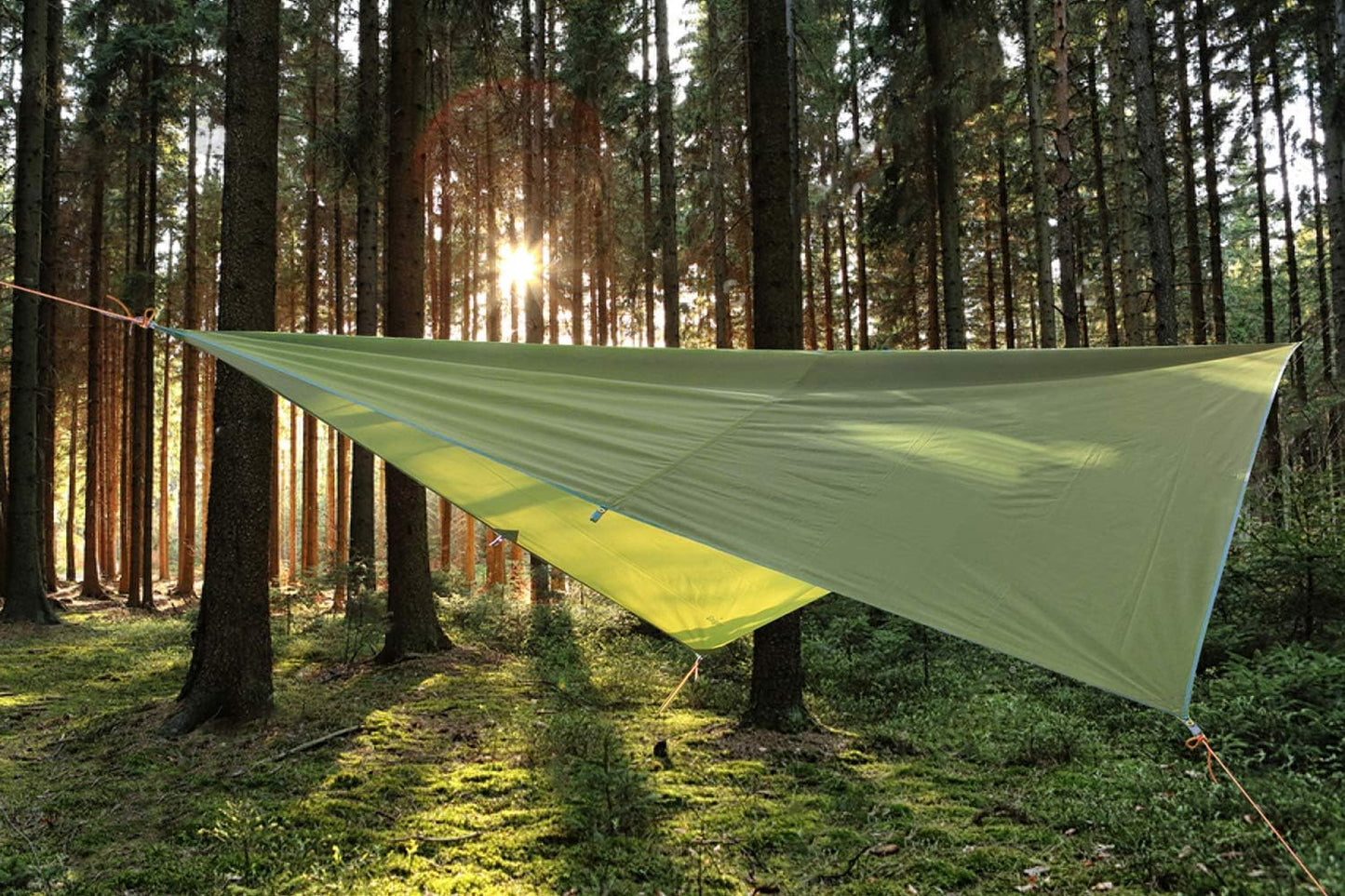 Unigear Hammock Rain Fly, 16.4/14.4/13/10ft Camping Tarp, UV Protection & Waterproof & Lightweight for Camping, Backpacking and Outdoor Adventure (Brown,10 * 10ft)
