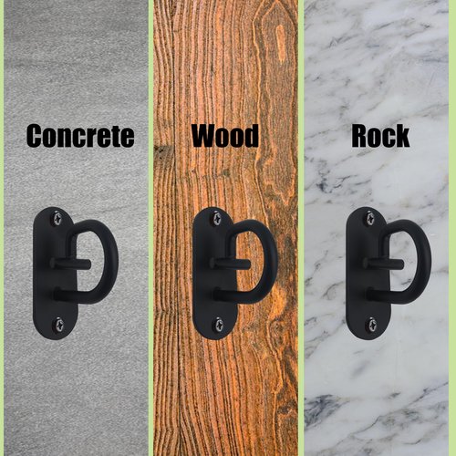 MoskAv 3 PCS Resistance Band Wall Anchor,Resistance Band Wall Anchor,Space Saving Wall Mount Workout Anchors for Home Gym Workouts，Body Weight Straps, Suspension Training, Exercise,Stretching,Yoga