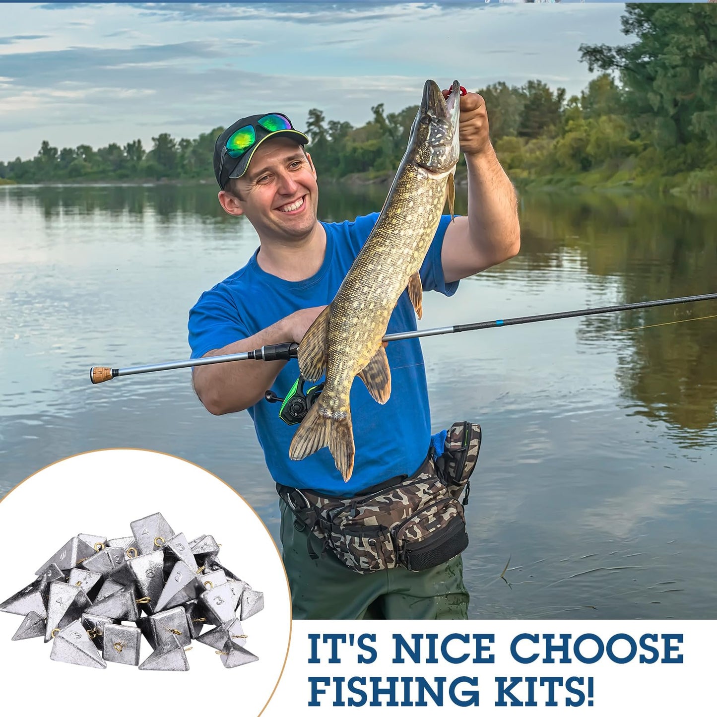 Glimin 36 Pcs Pyramid Fishing Weights Sinkers 2 oz Saltwater Fishing Sinkers Pyramid Sinkers Rig Fishing Gear Tackle Surf Fishing Casting