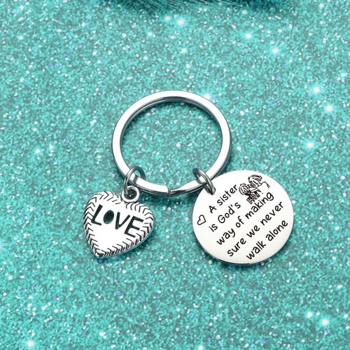 ZQEOU Sister Birthday Keychain Ideas Graduation Jewelry For Big Sister Gift From Brother Stepsister Gift Friendship Gifts For Women Friend Bestie Gifts For Women Best Friend BFF Jewelry
